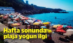 Hafta sonunda plaja yoğun ilgi