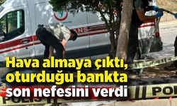 Hava almaya çıktı, oturduğu bankta son nefesini verdi