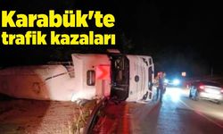 Karabük'te trafik kazaları: 3 yaralı