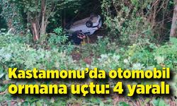 Kastamonu’da otomobil şarampole yuvarlandı: 4 yaralı