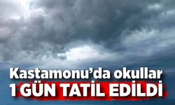 Kastamonu’da okullar 1 gün tatil edildi