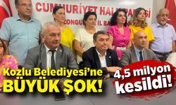 Kozlu Belediyesi’ne büyük şok: 4,5 milyon lira kesildi!