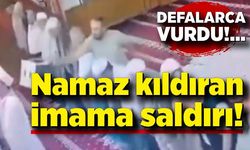 Namaz kıldıran imama defalarca plastik tabure ile vurdu