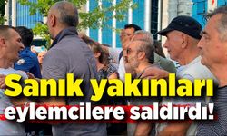 Zonguldak Adliye önü karıştı; Sanık yakınları eylemcilere saldırdı!