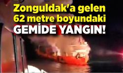 Zonguldak'a seyreden 62 metre boyundaki gemide yangın