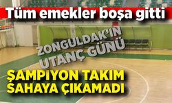 Tüm emekler boşa gitti: Takım sahaya çıkamadı!