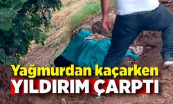 Yağmurdan korunurken yıldırım çarptı