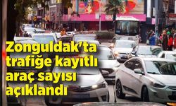 Zonguldak'ta trafiğe kayıtlı araç sayısı açıklandı