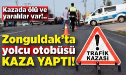 Çaycuma'da korkunç kaza! Yolcu otobüsü ile otomobil çarpıştı, ölü ve yaralılar var