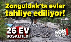 Zonguldak'ta evler tahliye ediliyor! 26 ev boşaltıldı