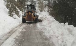 Kastamonu'da ekiplerin karla mücadelesi erken başladı