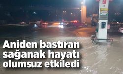 Karabük'te aniden bastıran sağanak hayatı olumsuz etkiledi