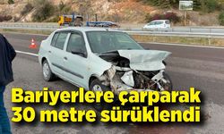 Bariyerlere çarparak 30 metre sürüklendi: "Bir anlık dalgınlık"