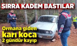 Çift iki gündür kayıp: Ekipler ormanda arıyor