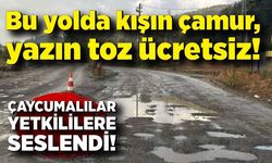 Bu yolda kışın çamur, yazın toz ücretsiz!