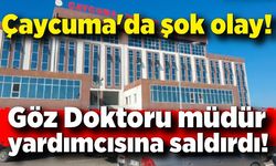 Çaycuma'da şok olay: Doktor müdür yardımcısına saldırdı!