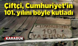 Çiftçi, Cumhuriyet'in 101. yılını böyle kutladı