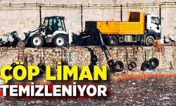 Çöp liman temizlenmeye başlandı