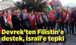 Devrek’ten Filistin'e destek, İsrail'e tepki