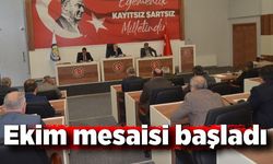 Ekim mesaisi başladı