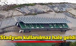 Stadyum kullanılmaz hale geldi