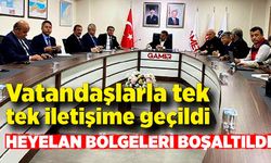 Vatandaşlarla tek tek iletişime geçildi, heyelan bölgeleri boşaltıldı