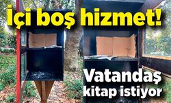 İçi boş hizmet! Vatandaş kitap istiyor