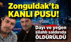 Zonguldak'ta kanlı pusu! Dayı ve yeğen silahlı saldırıda öldü