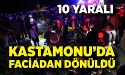 Otomobil ile çarpışan Tofaş hurdaya döndü: 10 yaralı