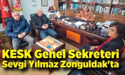 KESK Genel Sekreteri Sevgi Yılmaz Zonguldak'ta