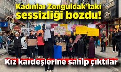 Kadınlar Zonguldak’taki sessizliği bozdu! Kız kardeşlerine sahip çıktılar