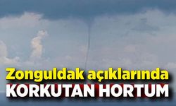 Zonguldak açıklarında korkutan hortum