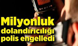 Milyonluk dolandırıcılığı polis engelledi