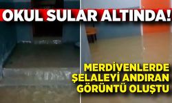 Zonguldak'ta okul su altında kaldı