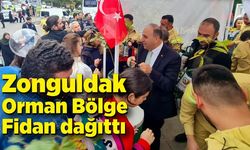 Zonguldak Orman Bölge Fidan dağıttı