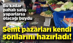 Semt pazarları kendi kendilerini lağvetti