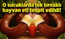 O sucuklarda tek tırnaklı hayvan eti tespit edildi