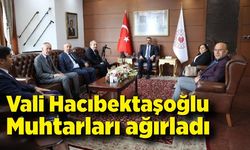 Vali Hacıbektaşoğlu, Muhtarları makamında ağırladı