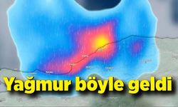 Yağmur böyle geldi