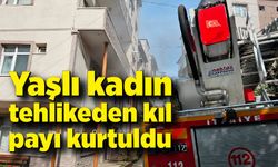 Yaşlı kadın tehlikeden kıl payı kurtuldu