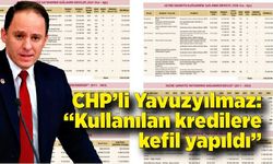 CHP’li Yavuzyılmaz: “Kullanılan kredilere kefil yapıldı”