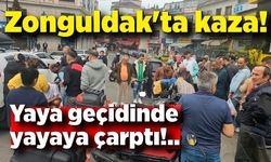 Zonguldak'ta kaza! Yaya geçidinde yayaya çarptı