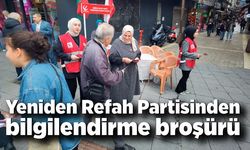 Yeniden Refah Partisinden bilgilendirme broşürü