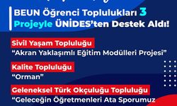 BEUN Öğrenci Toplulukları 3 Projeyle ÜNİDES'ten destek aldı