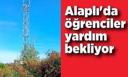 Alaplı'da öğrenciler yardım bekliyor