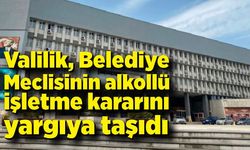 Valilik Belediye Meclisinin alkollü işletme kararını yargıya taşıdı