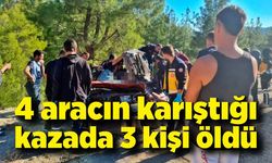 4 aracın karıştığı kazada 3 kişi öldü, 5 kişi yaralandı