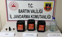 Bartın'da 15 litre etil alkol ele geçirildi