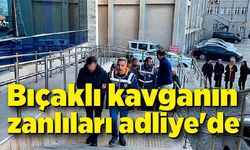 Zonguldak'ta bıçaklı kavganın zanlıları adliye'de