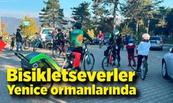 Bisikletseverler Yenice ormanlarında